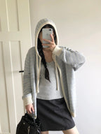 Daydream Contrast Knit Hoodie