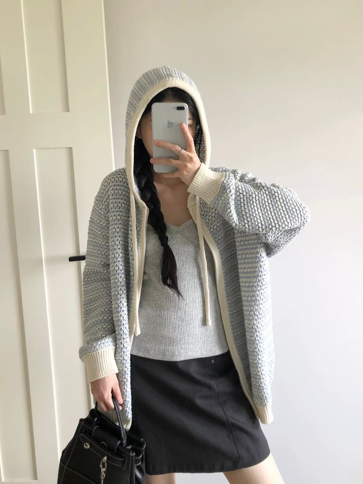 Daydream Contrast Knit Hoodie