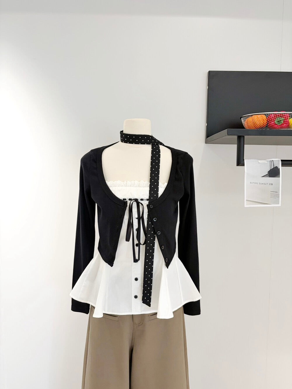 Slim Fit Cropped Knit Cardigan