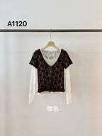 Mocha Muse Lace Layering Top Set