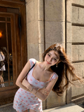 Sweatheart Print Mini Dress