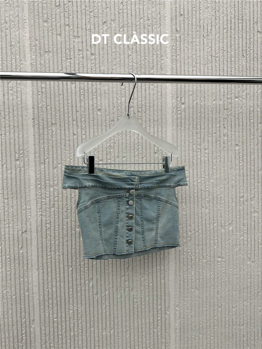 Denim Muse Off-Shoulder Top