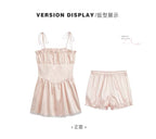 Blush Ribbon Babydoll Dress - close-up