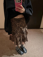 Wild Muse Ruffle Midi Skirt - back view