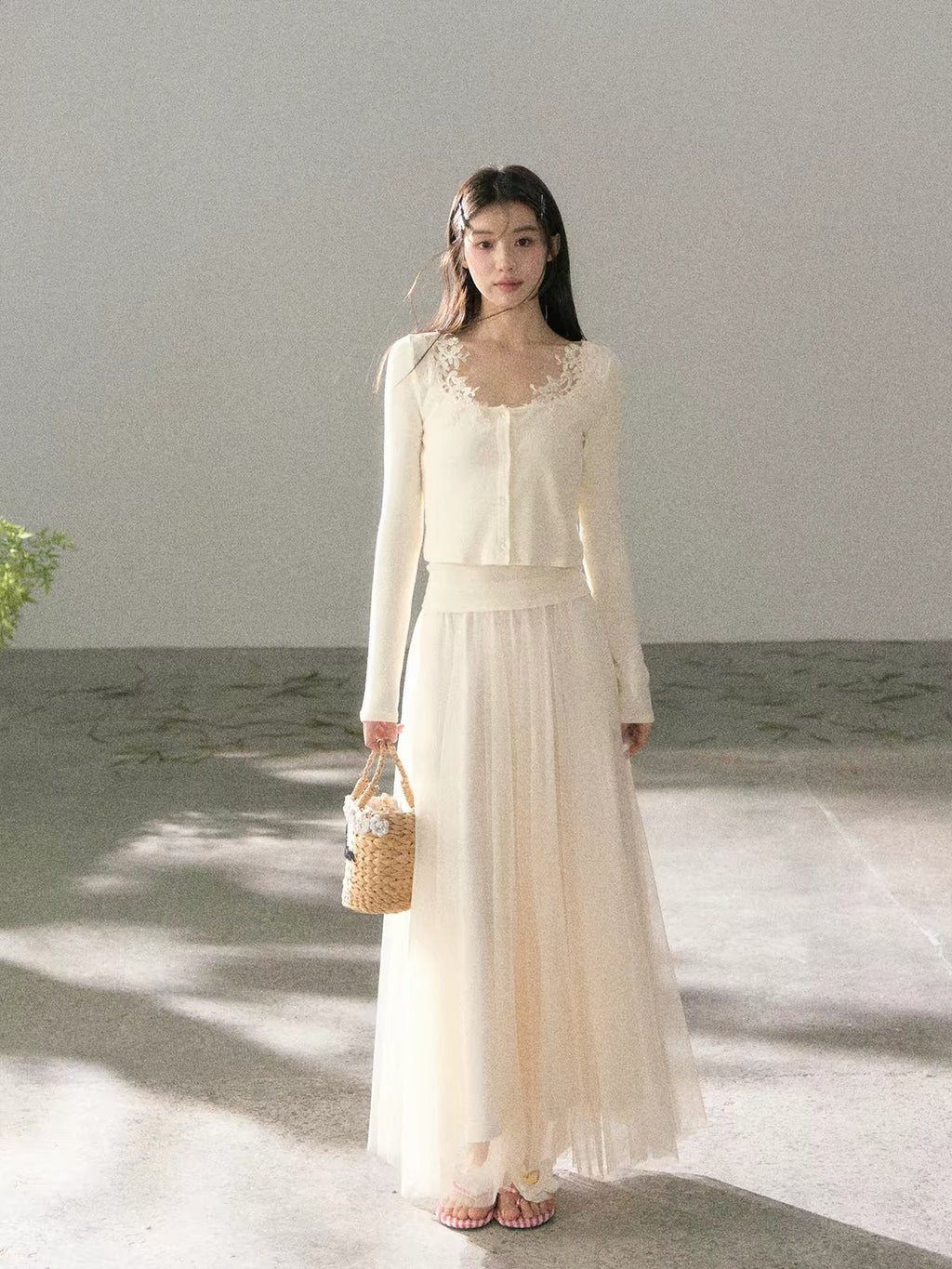 月影琉璃/Cloud Veil Maxi Skirt