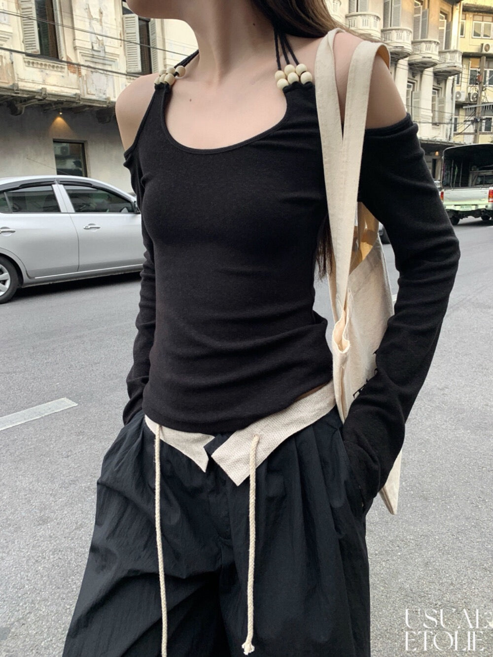 Élodie Off-Shoulder Long Sleeve Top