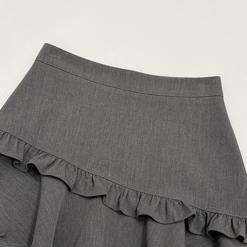 Ruffle Trim Mini Skort