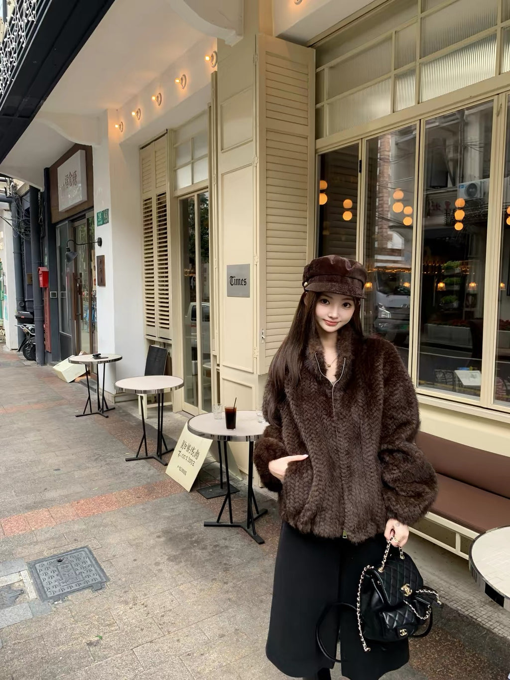 Crème Cloud Faux Fur Zip Jacket