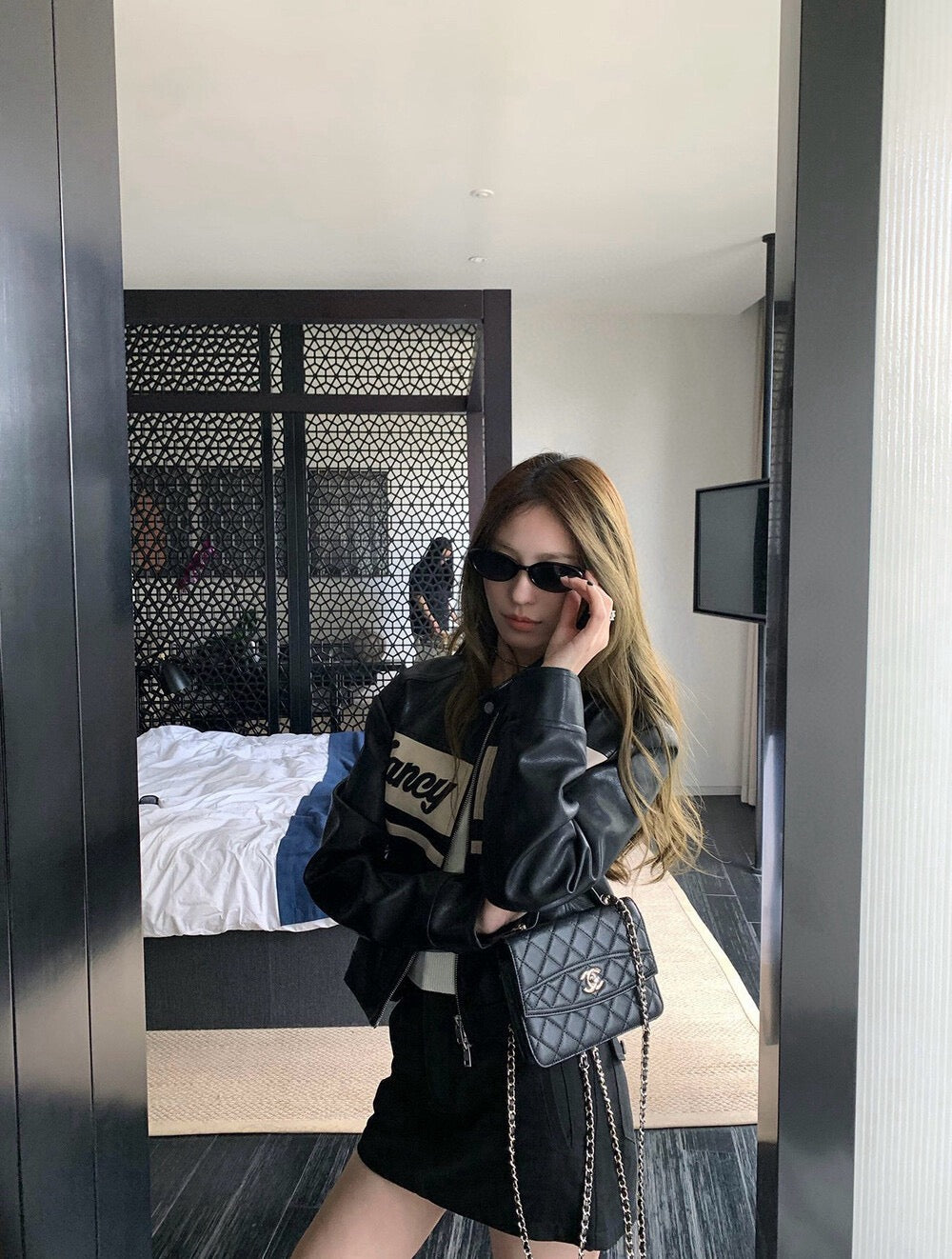 Vintage Moto Faux Leather Jacket