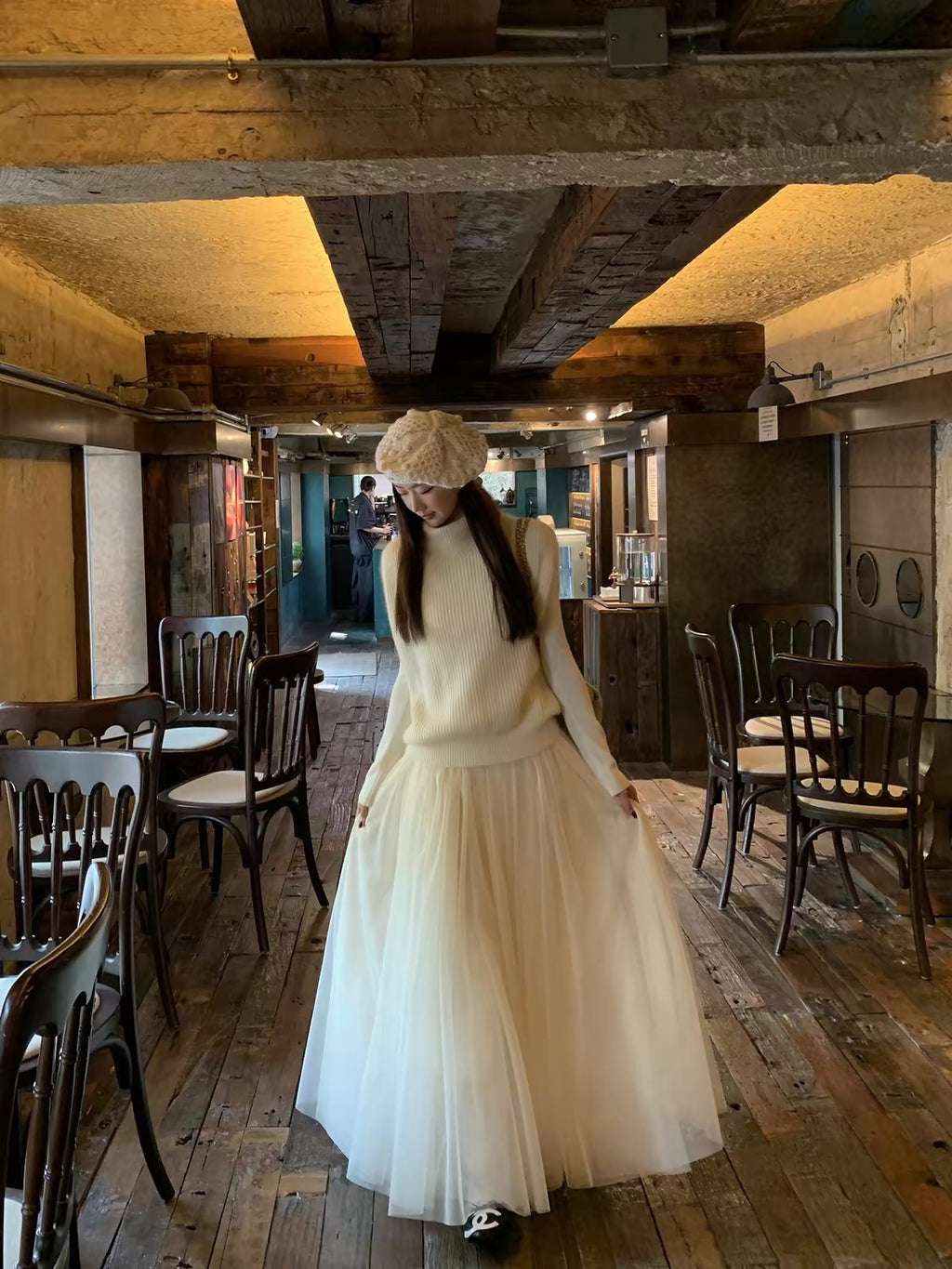 月影琉璃/Cloud Veil Maxi Skirt