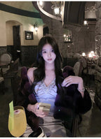 Lavender Crystal Mini Dress - styled view