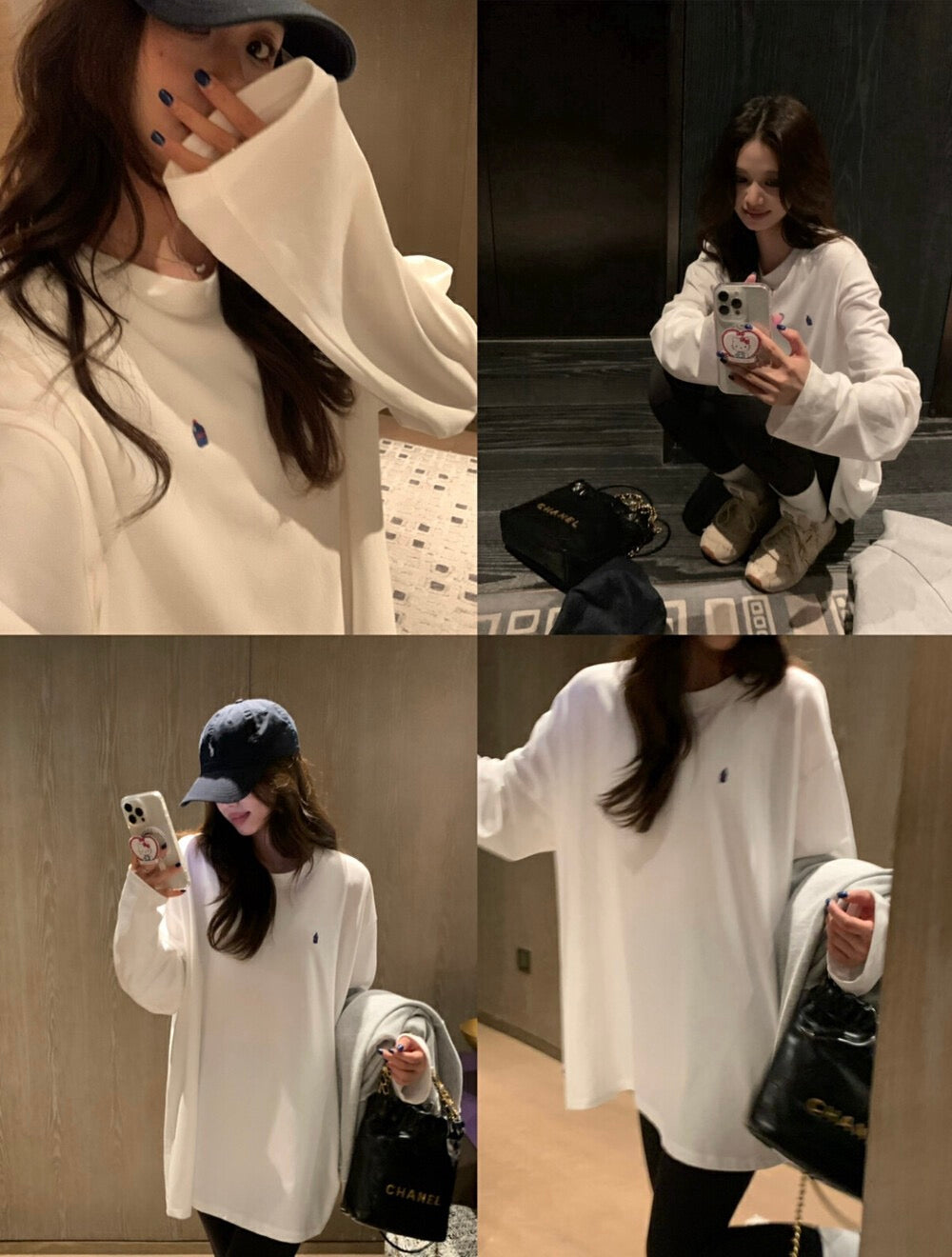 Cloud Essential Embroidered Long Sleeve Tee