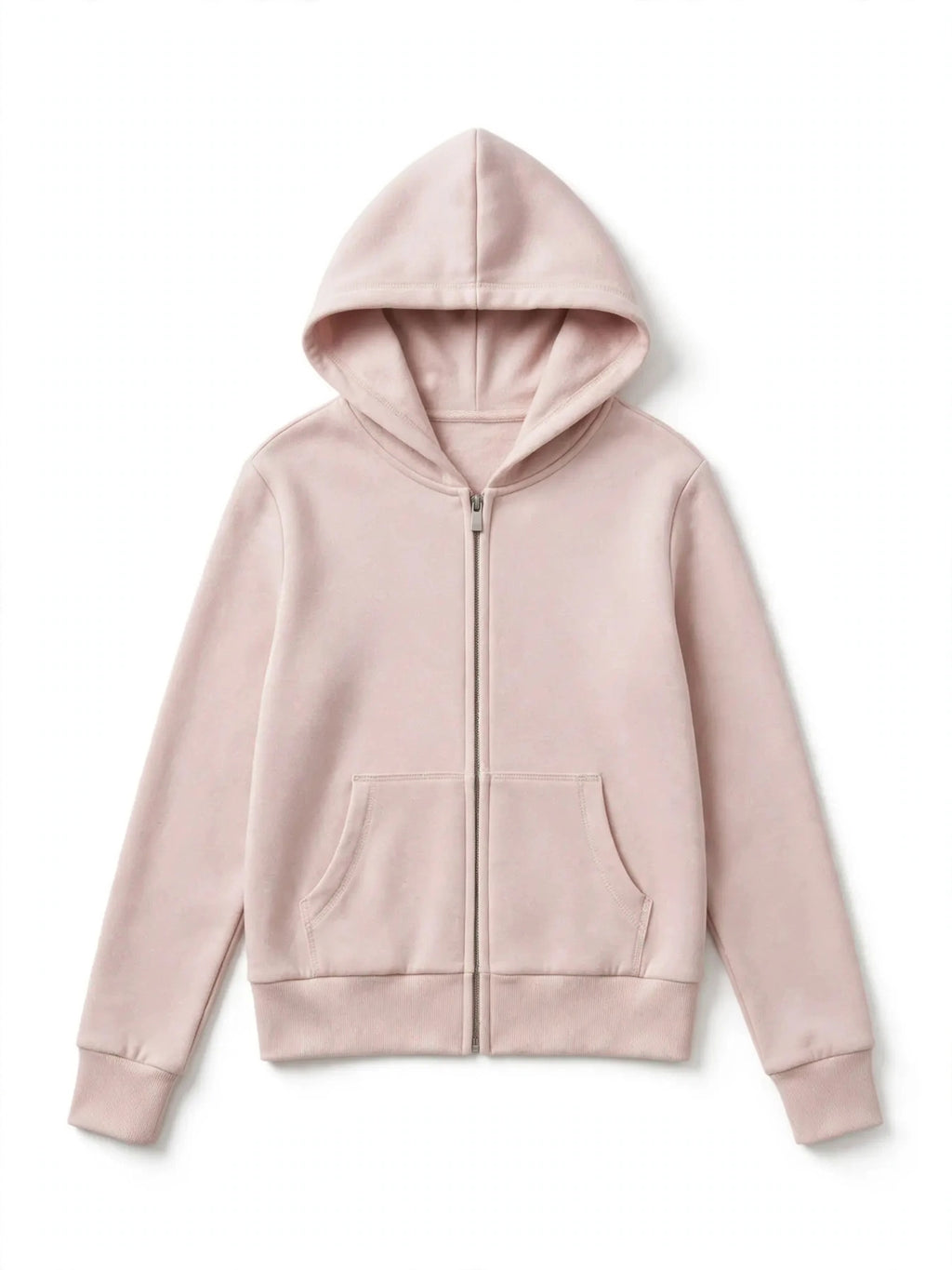 Pink Cloud Fitted Zip Hoodie