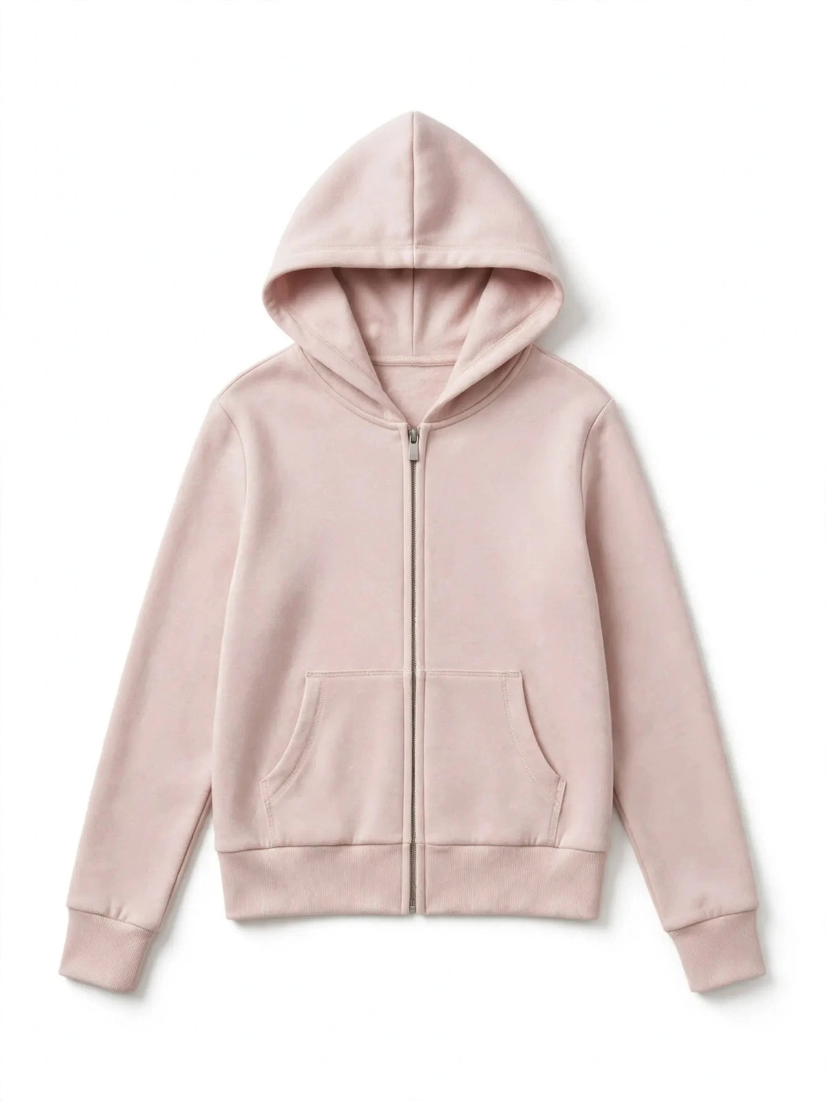 Pink Cloud Fitted Zip Hoodie