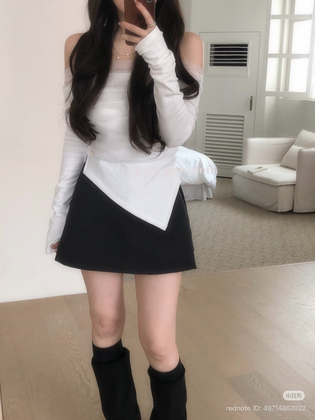 Sheer Layer Off-Shoulder Top