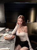 Cross Strap Off-Shoulder Top