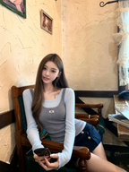 Mila Sheer Long Sleeve Layering Top - close-up