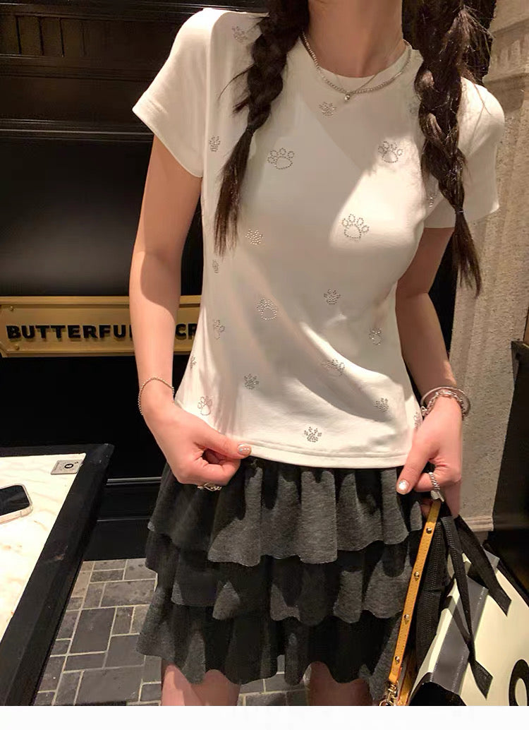 小狗最可爱/Sparkle Paw Baby Tee