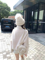 Crème Cloud Faux Fur Zip Jacket