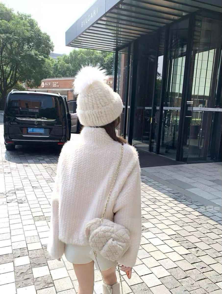 Crème Cloud Faux Fur Zip Jacket