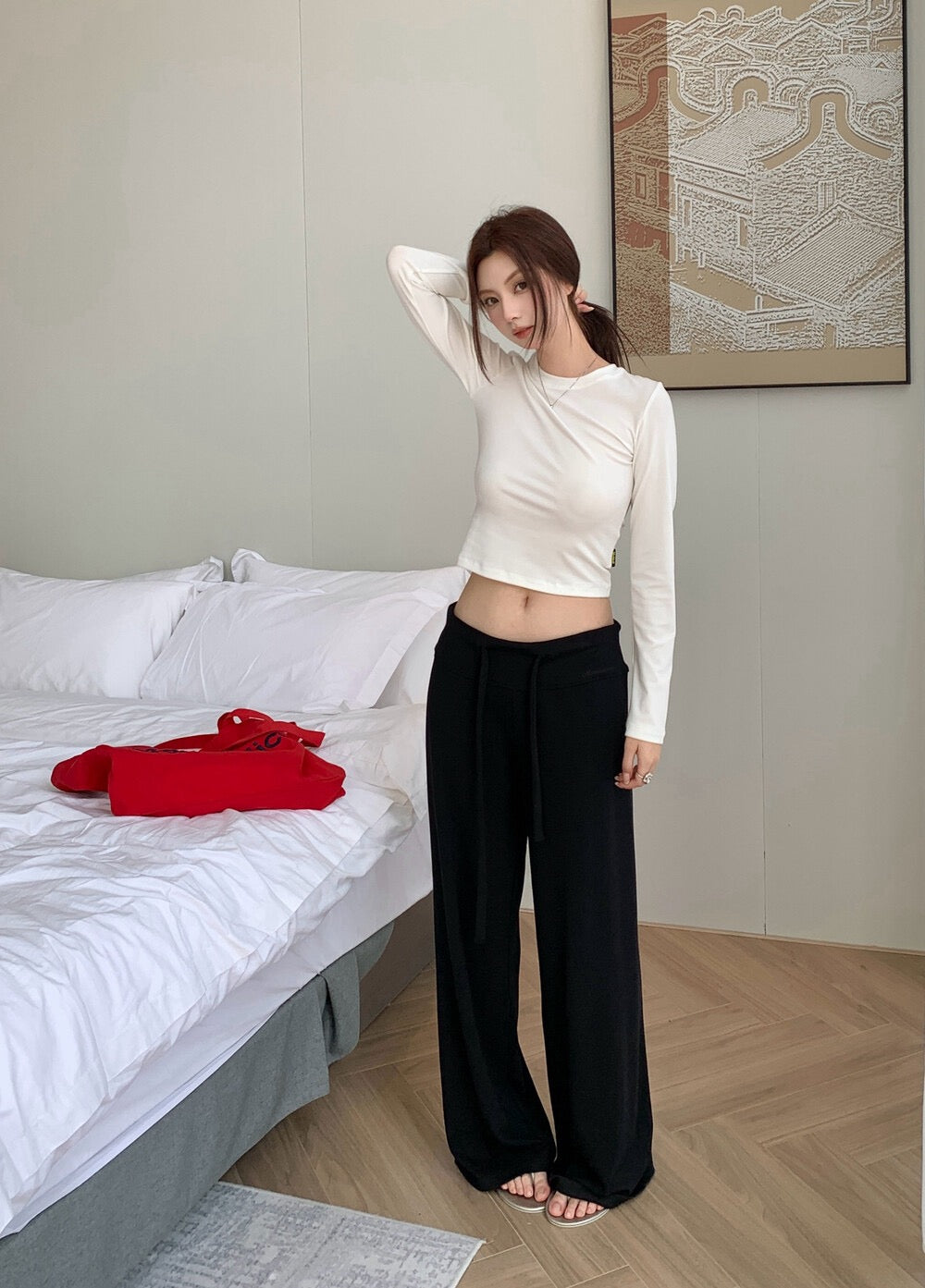 Soft Melt Wide-Leg Pants