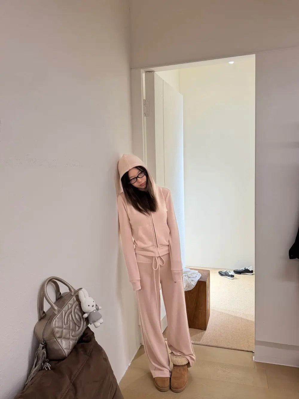 Pink Cloud Lounge Pants - back view