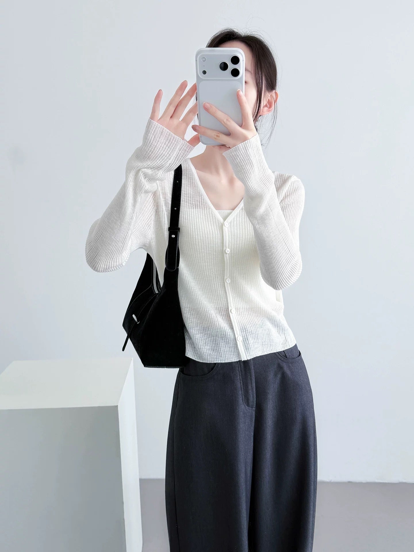 Cloudlight Ribbed Knit Cardigan