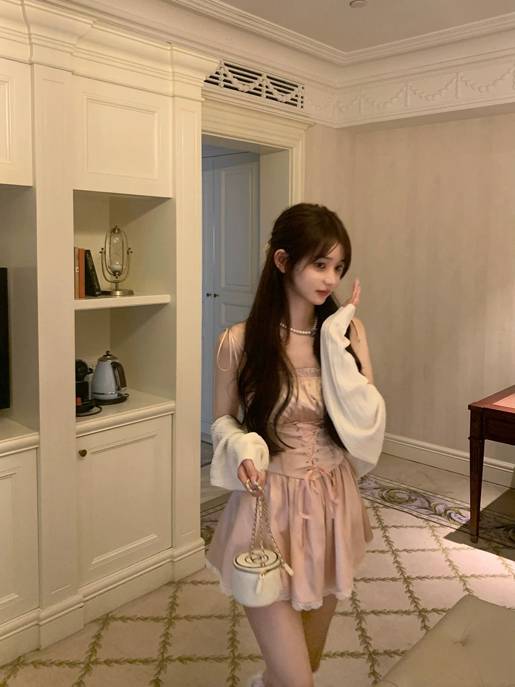 Blush Ribbon Babydoll Dress