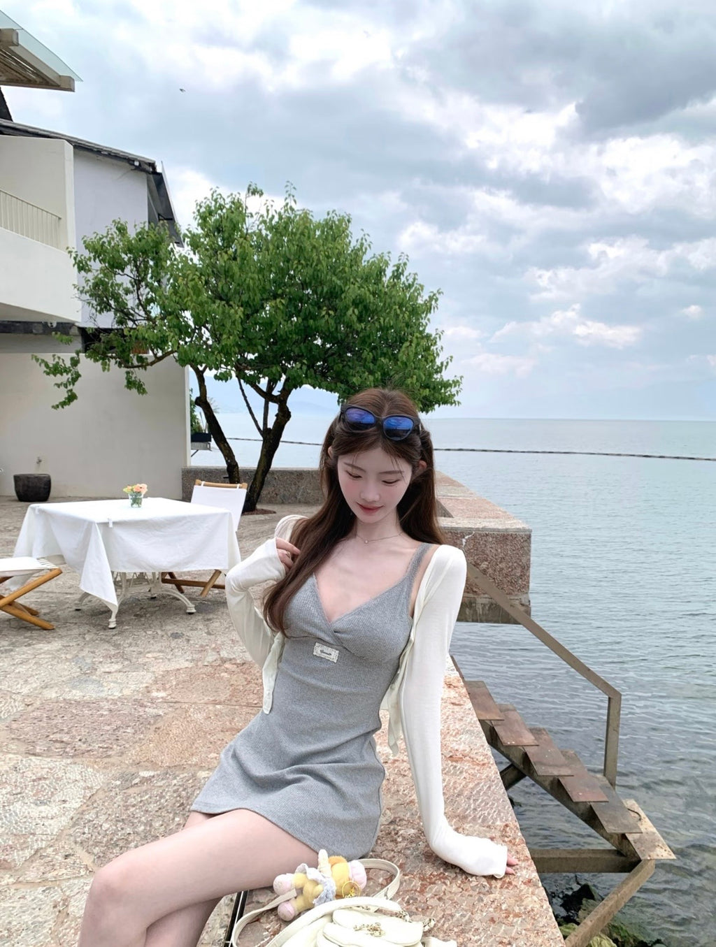 夏日度假/Coastal Cotton Mini Dress