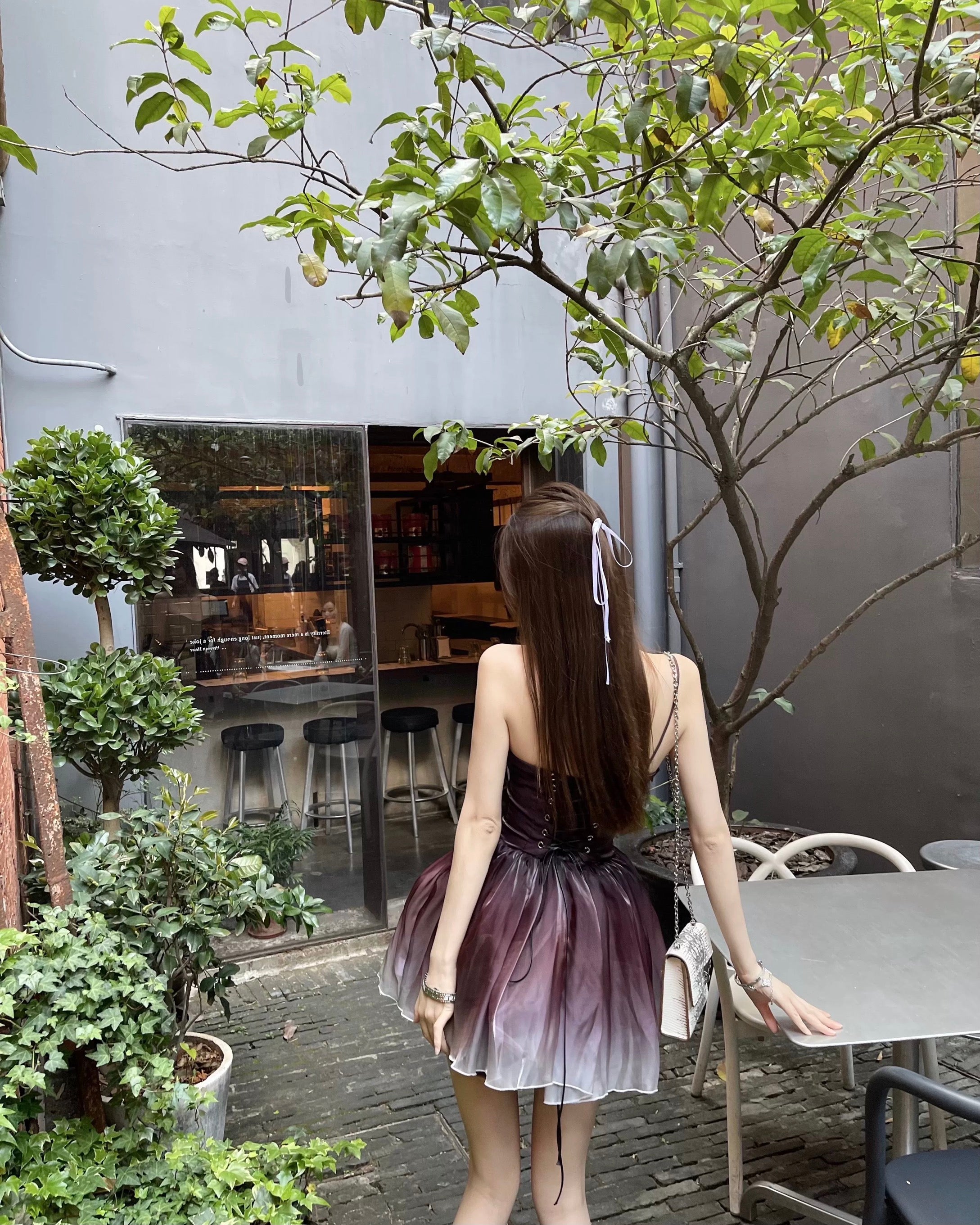 八音盒/🦢Black Swan Ombré Dress