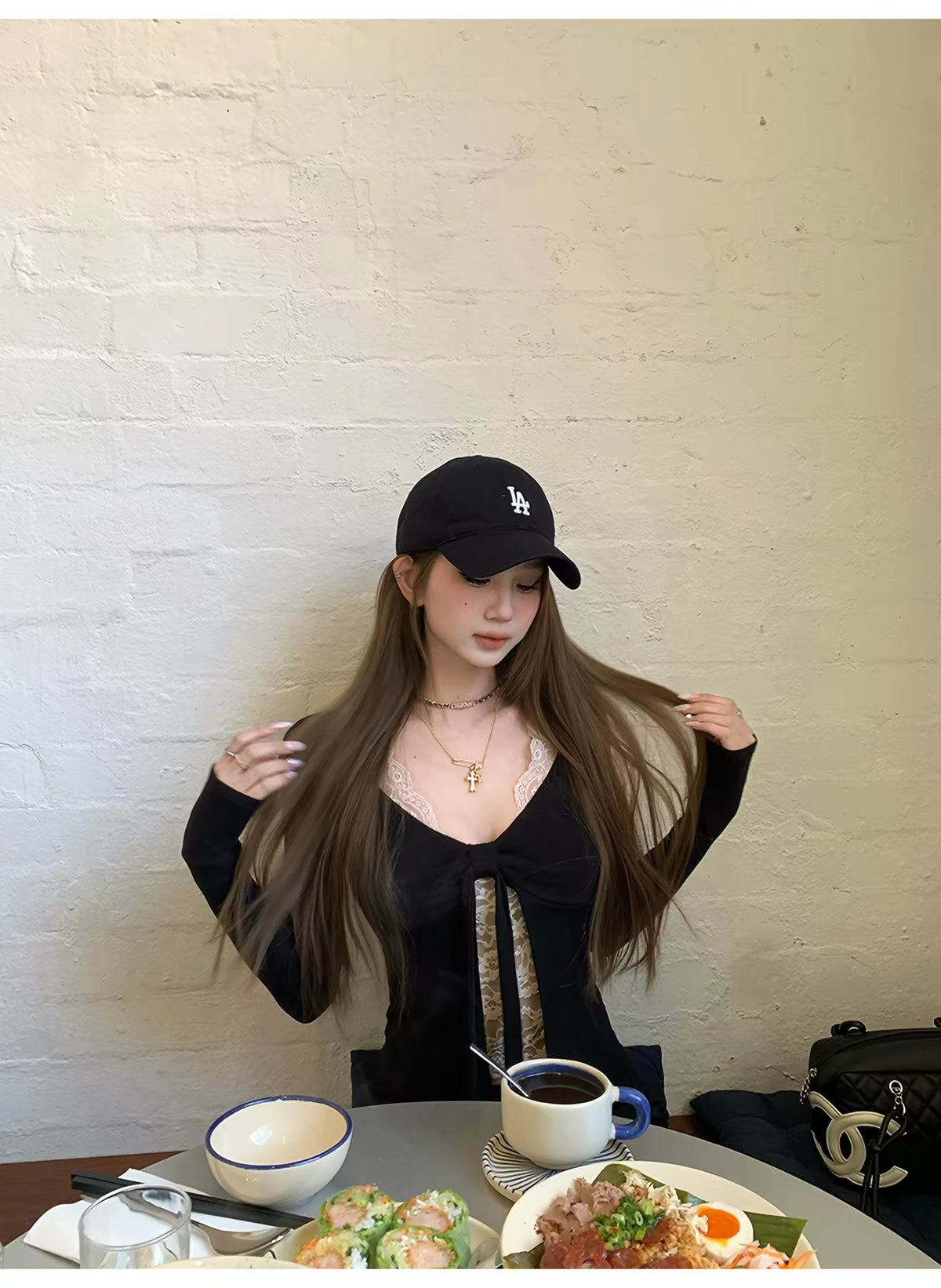 Tie Front Deep V Top