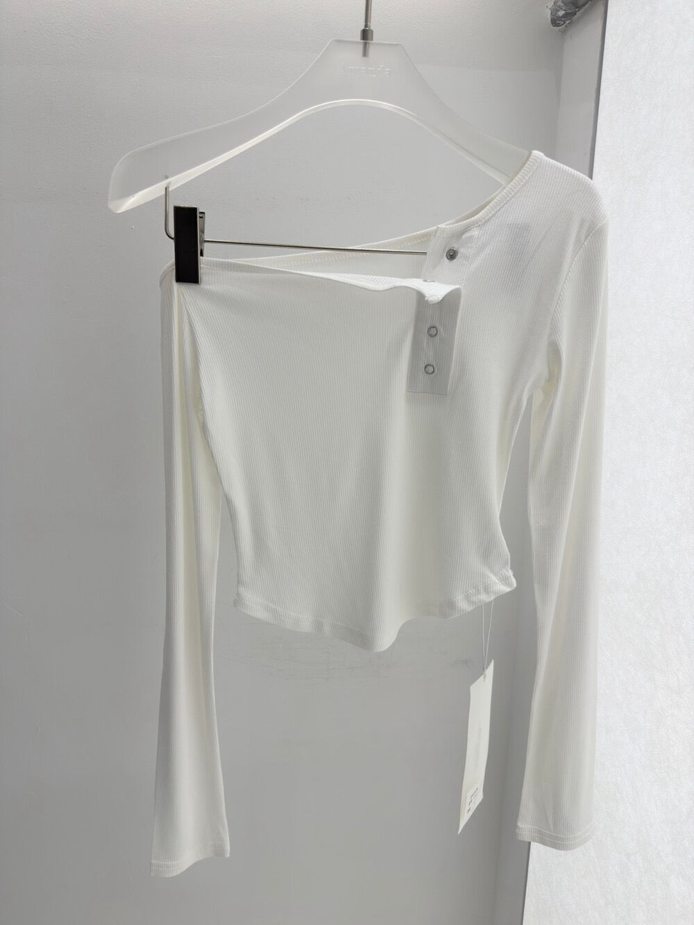 Off-Shoulder Button Detail Top
