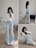 Cloud Lace Flare Jeans