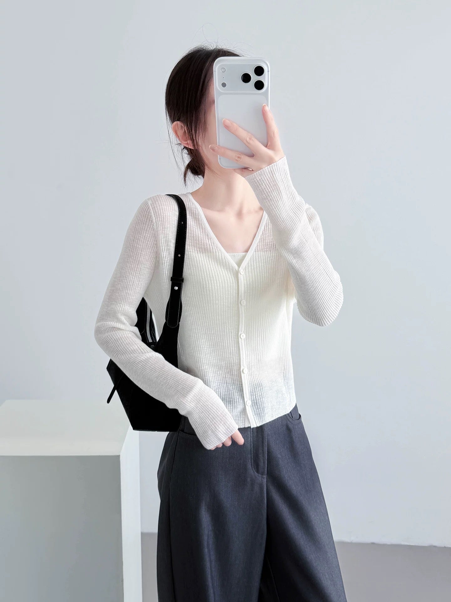 Cloudlight Ribbed Knit Cardigan