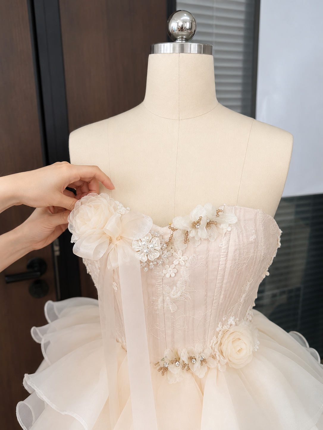典藏/Rosette Tiered Princess Dress