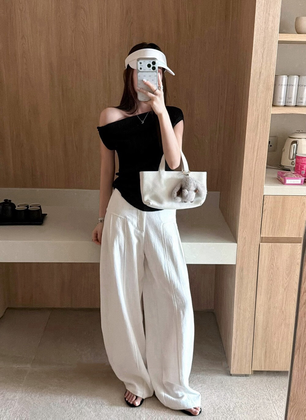 Lumière Linen Wide-Leg Trousers