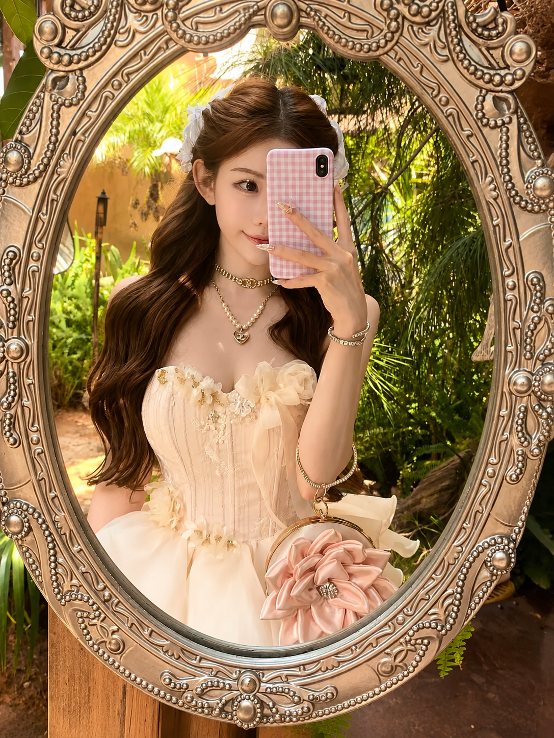 典藏/Rosette Tiered Princess Dress