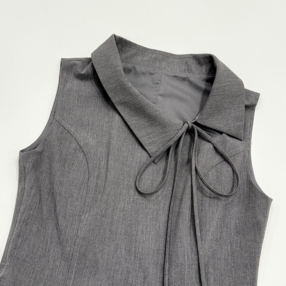 Academia Tie-Waist Sleeveless Top