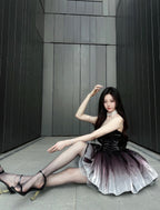 Black Swan Ombré Dress - detail view