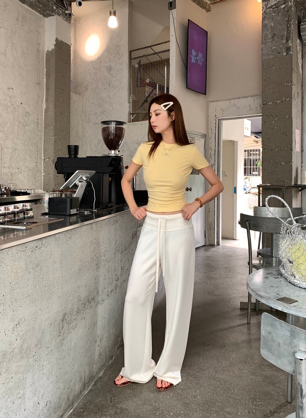 Soft Melt Wide-Leg Pants