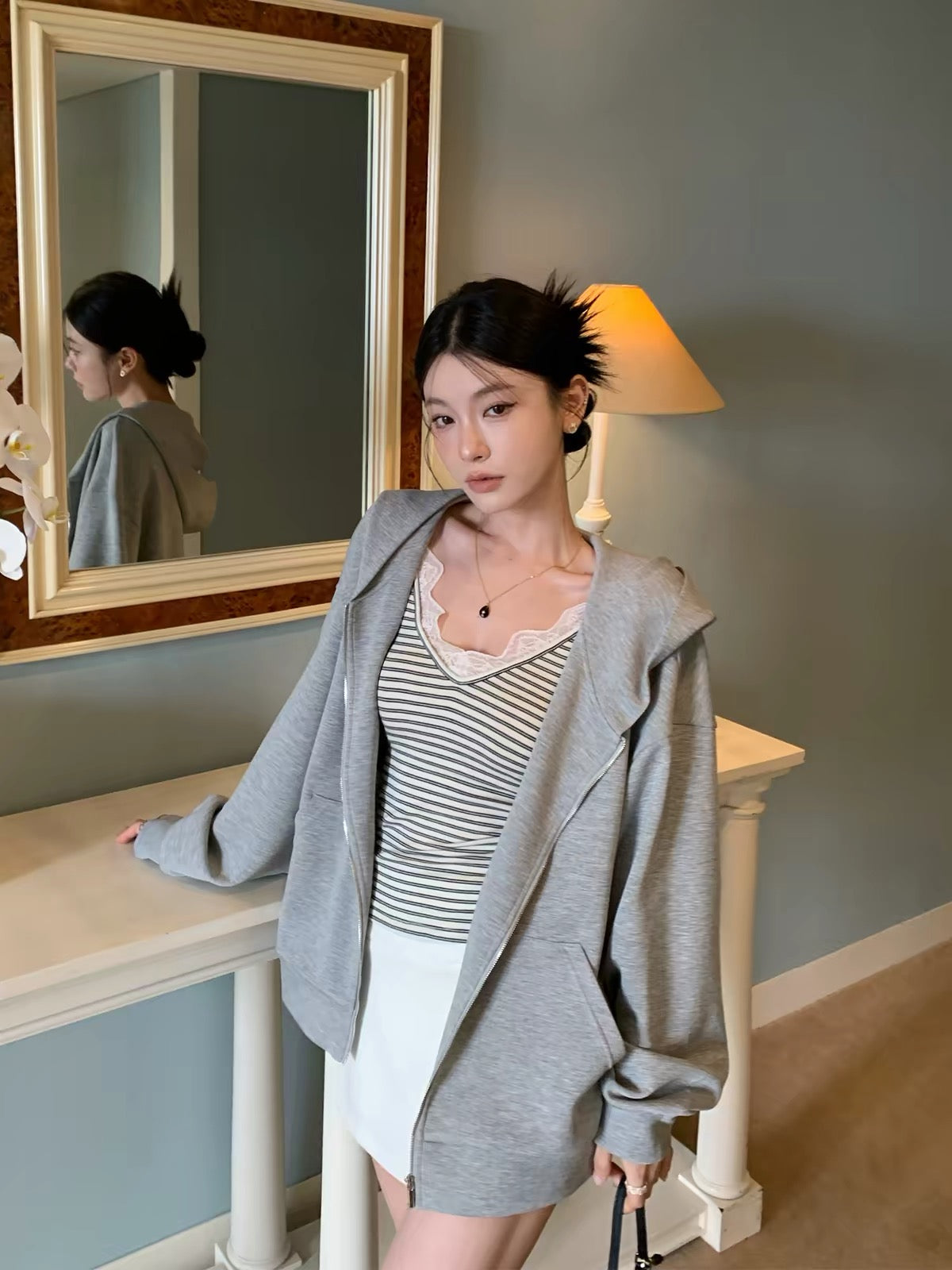 Charm Zip-Up Hoodie