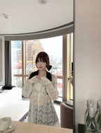 Romantic Lace Blouse - back view