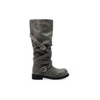 Rodeo Slouch Buckle Boots - styled view