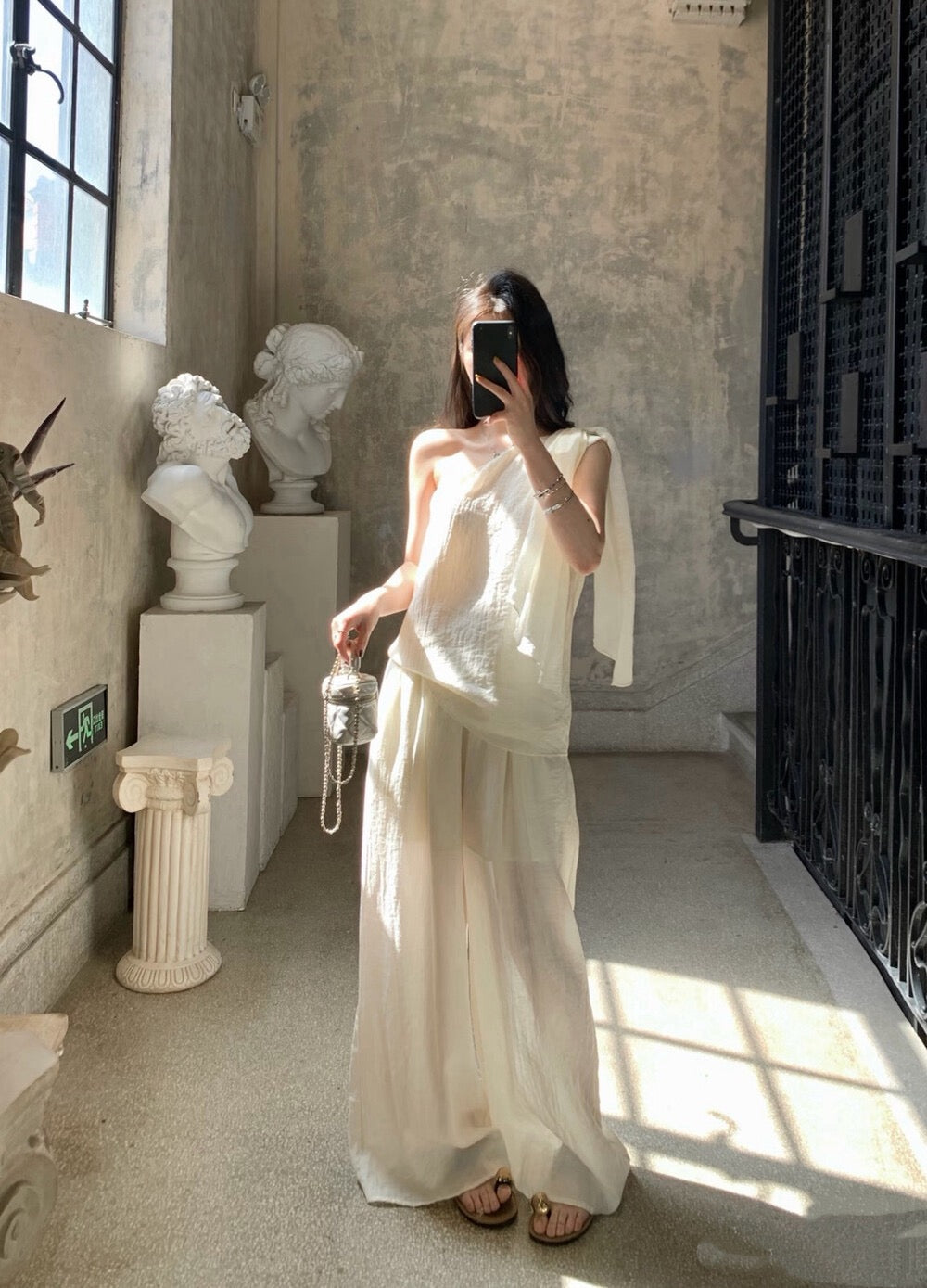 Ivory Whisper Linen Set
