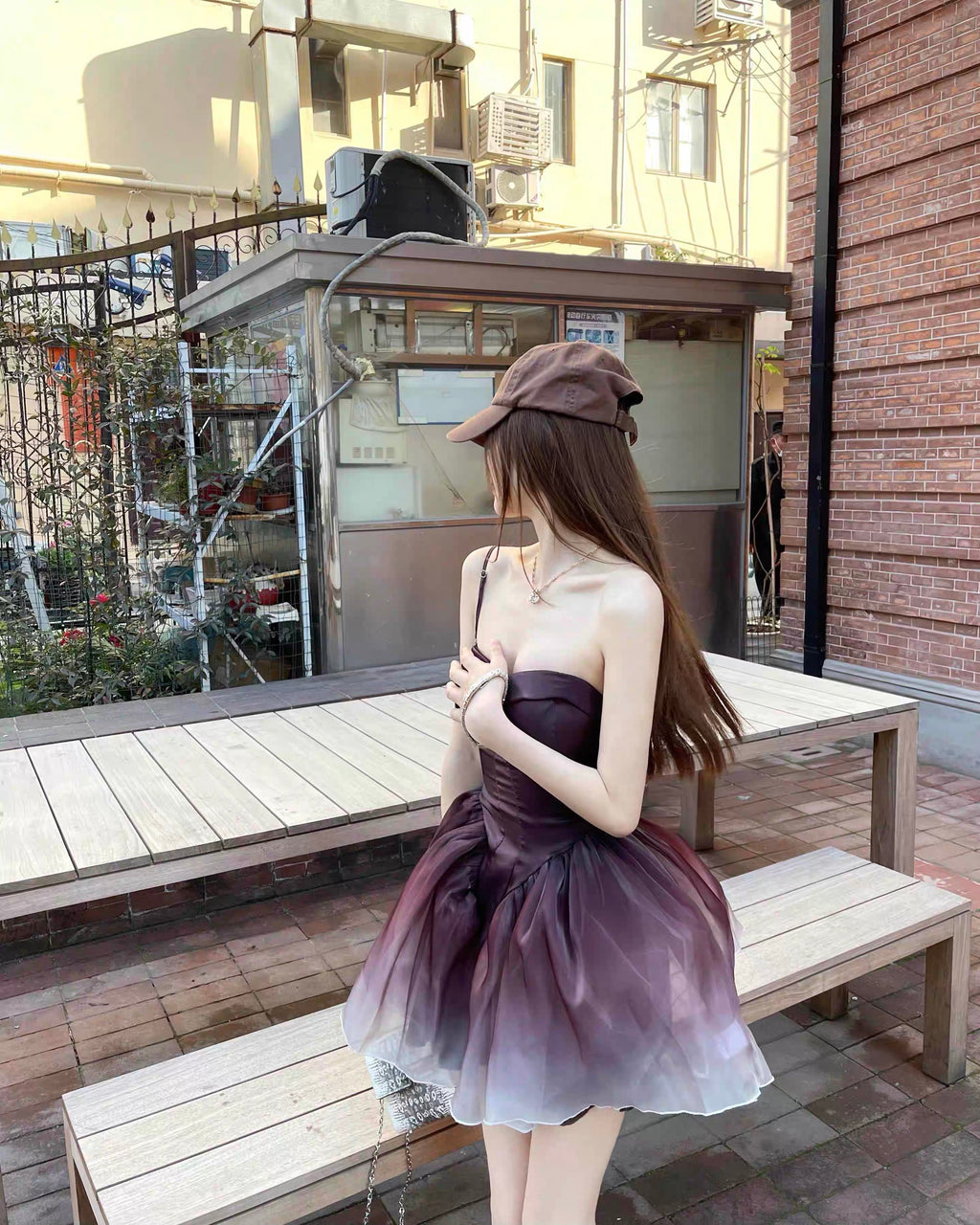 八音盒/🦢Black Swan Ombré Dress