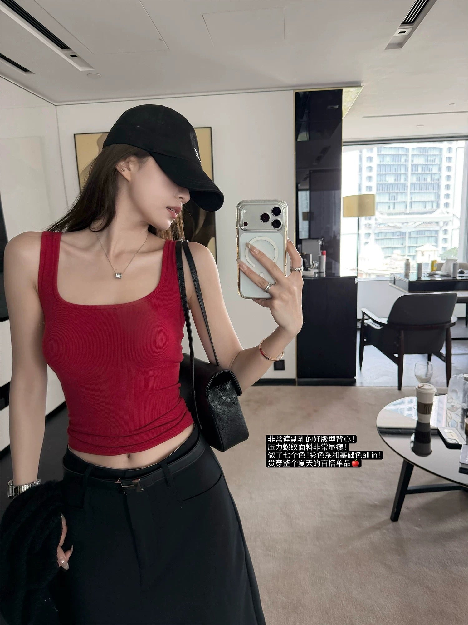副乳隐形/Soft Touch Square Neck Tank