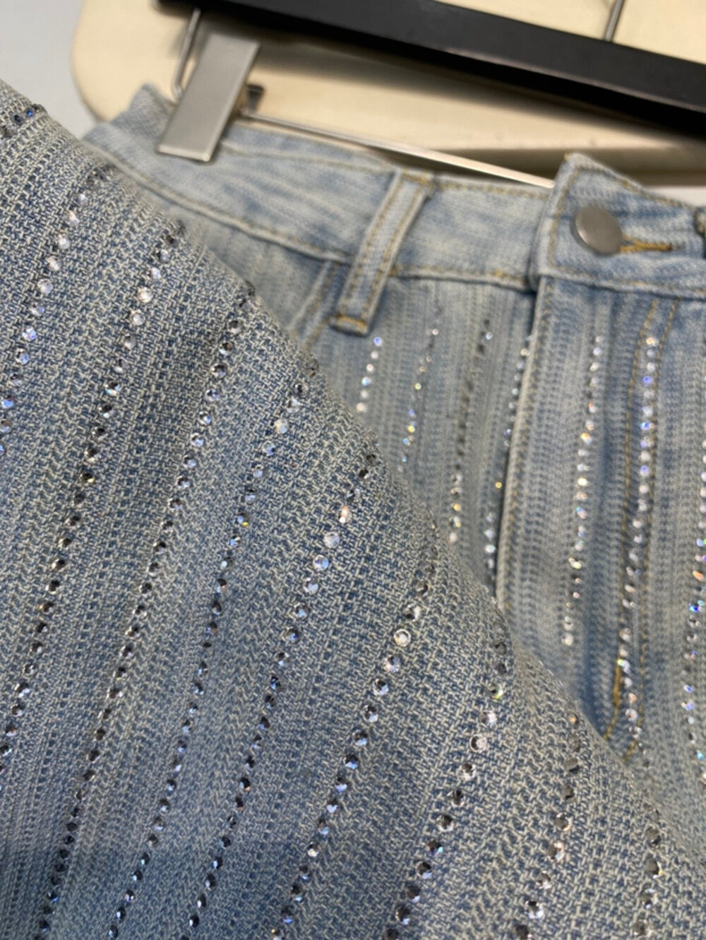 Stardust Denim Mini Skirt