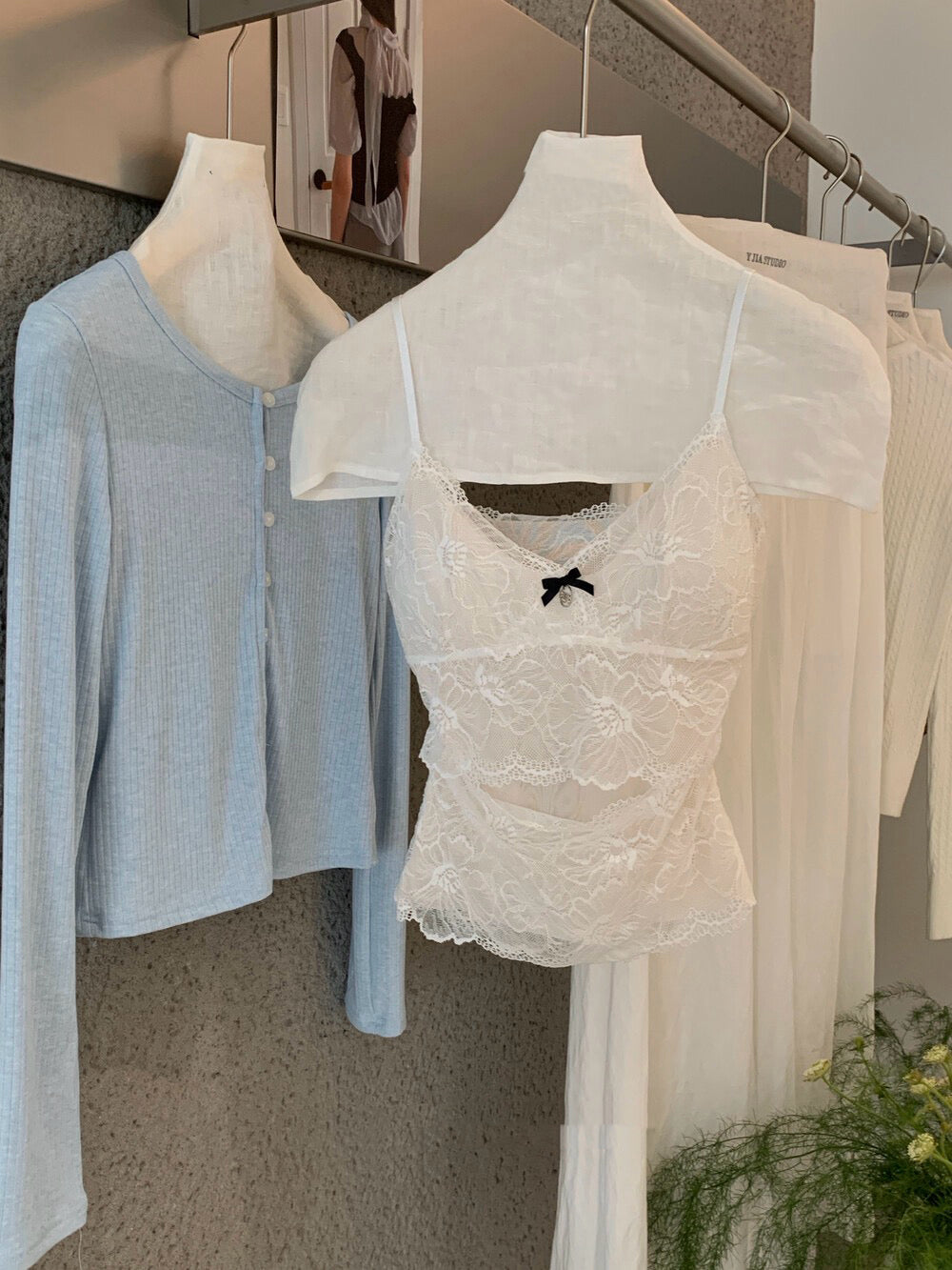 Soft Lace Ribbon Cami (Buy 2 Get 1 Free)