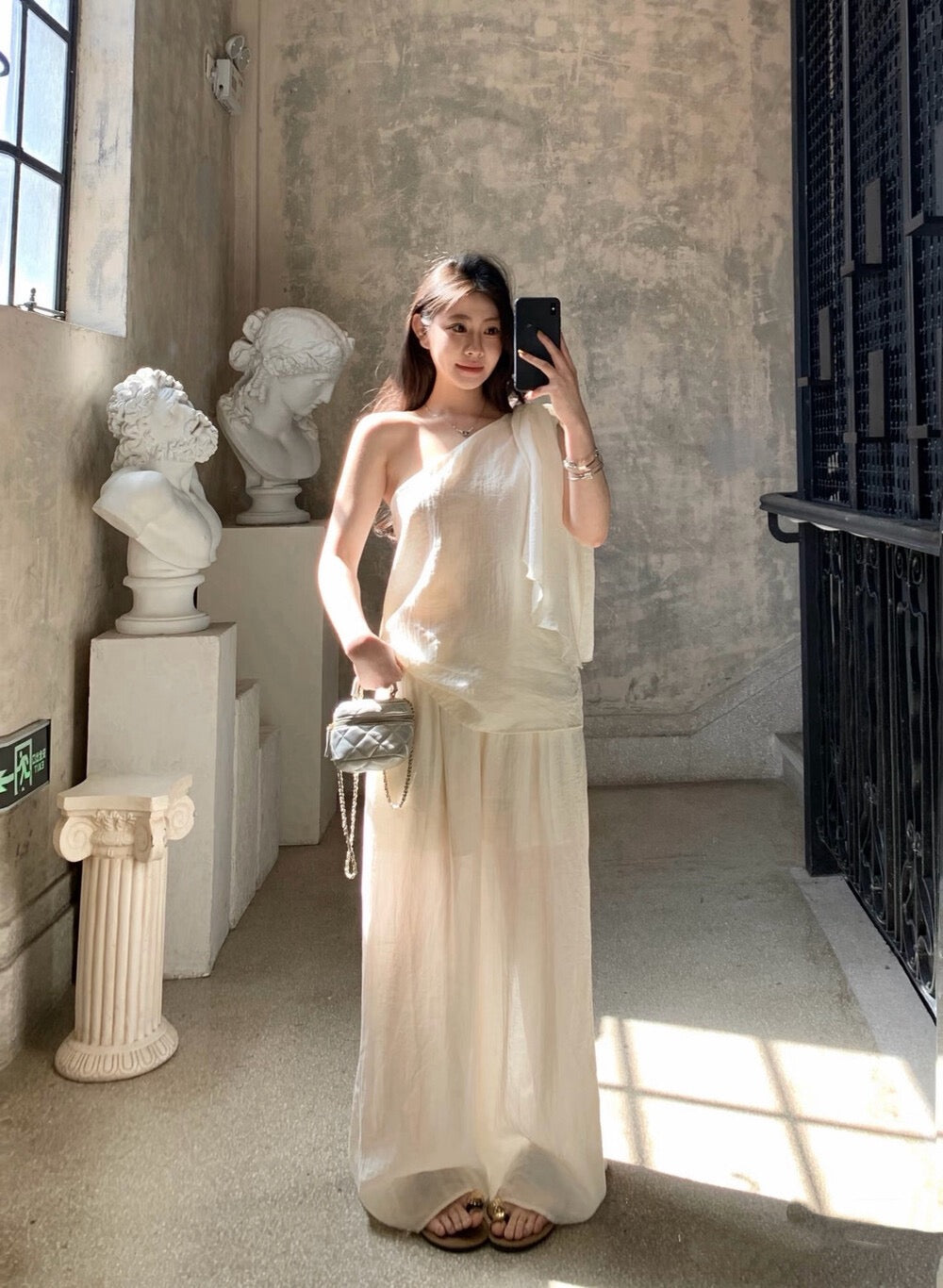 Ivory Whisper Linen Set