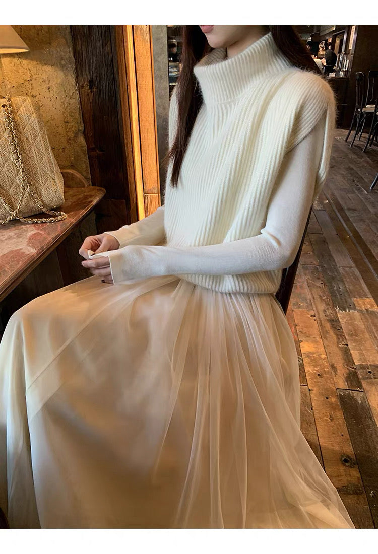 月影琉璃/Cloud Veil Maxi Skirt